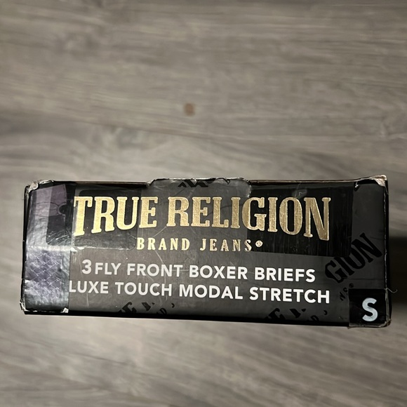 True Religion 3pk front fly boxer briefs for men. Size S - Picture 9 of 9